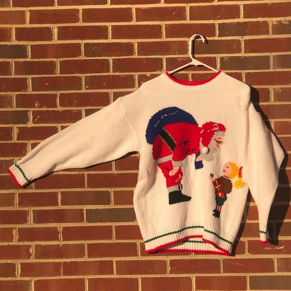 Cute Santa 3D girl Ugly Bravo Sweater Fits large - Picture 4 of 4